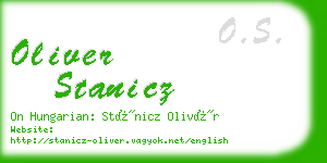 oliver stanicz business card